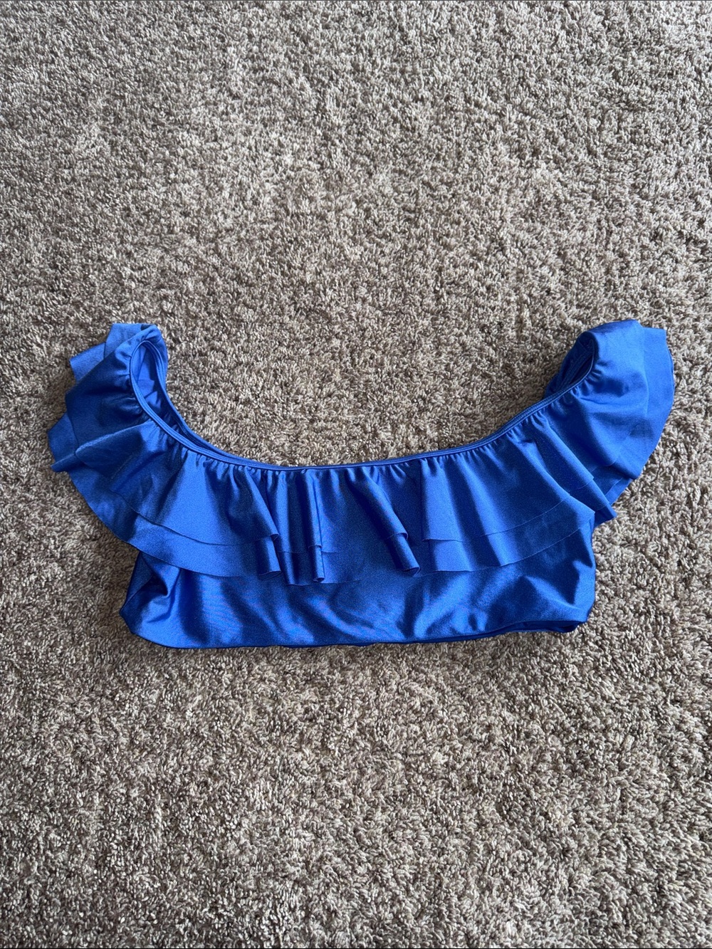 Lovers + Friends Oisin Ruffle bikini top size large
